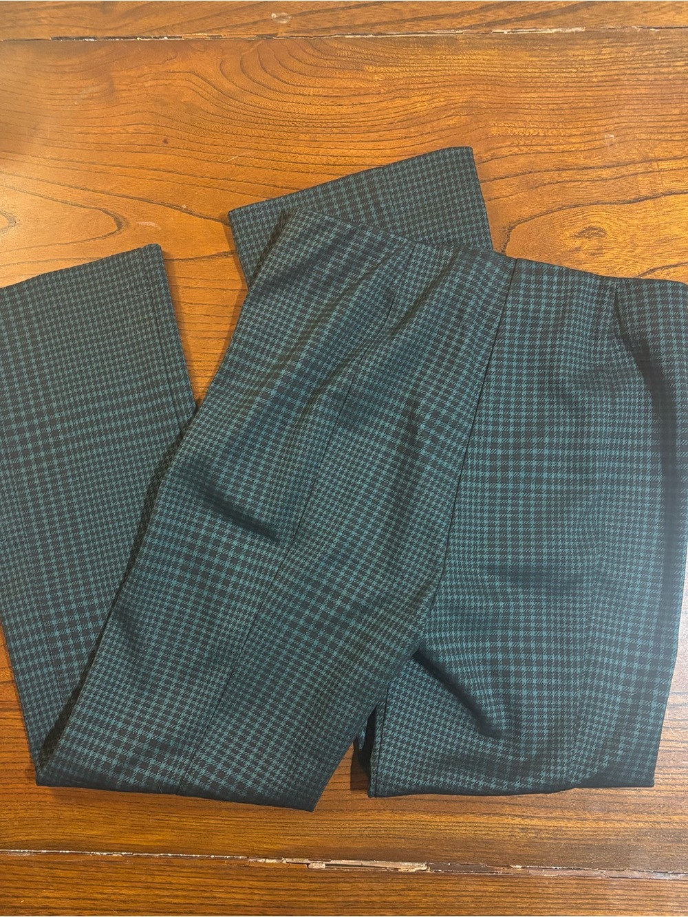 Green & Black Check Dress Pants - Picture 4 of 4